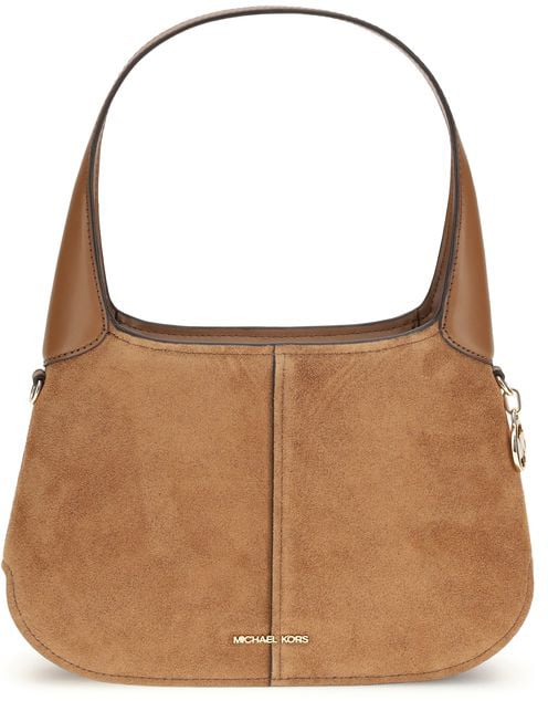 Michael Kors Michael Kors Beige Calf Leather Bos Taurus Shoulder Bag Beige