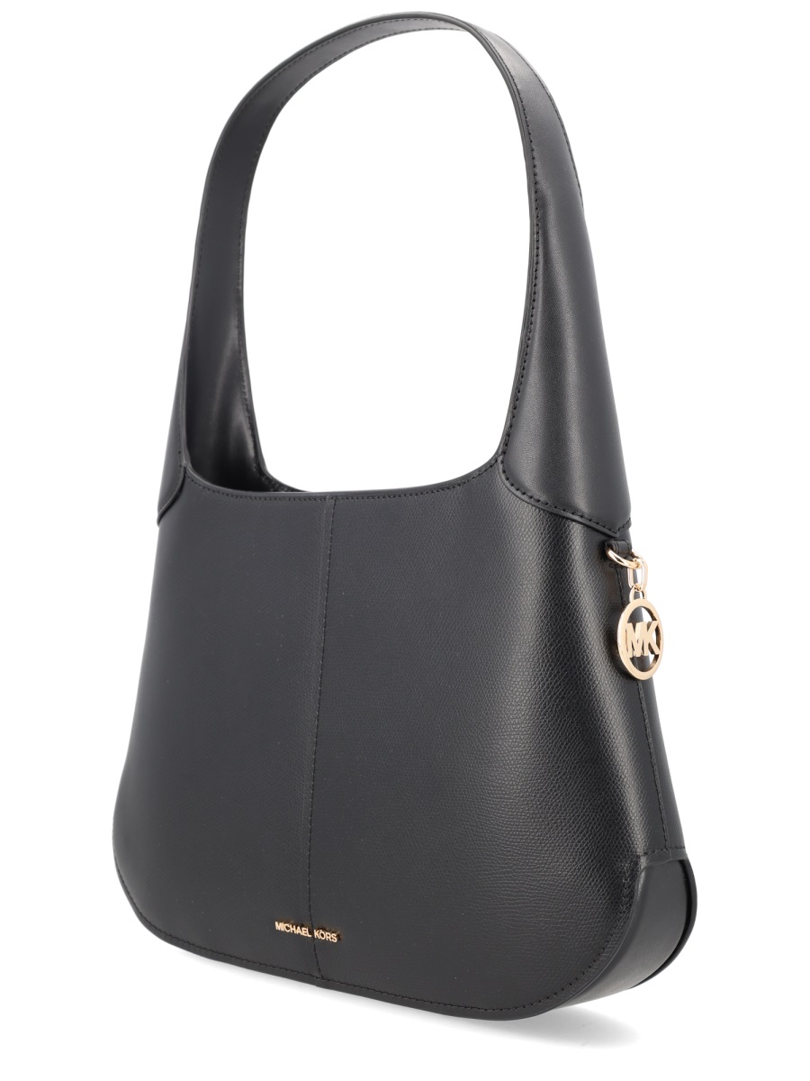 Michael Kors Alice Structured Curved Silhouette Handbag Zwart