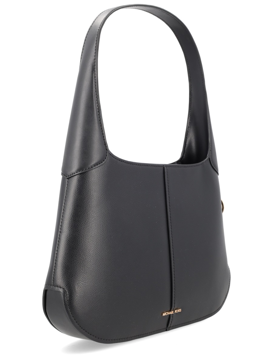 Michael Kors Alice Structured Curved Silhouette Handbag Zwart