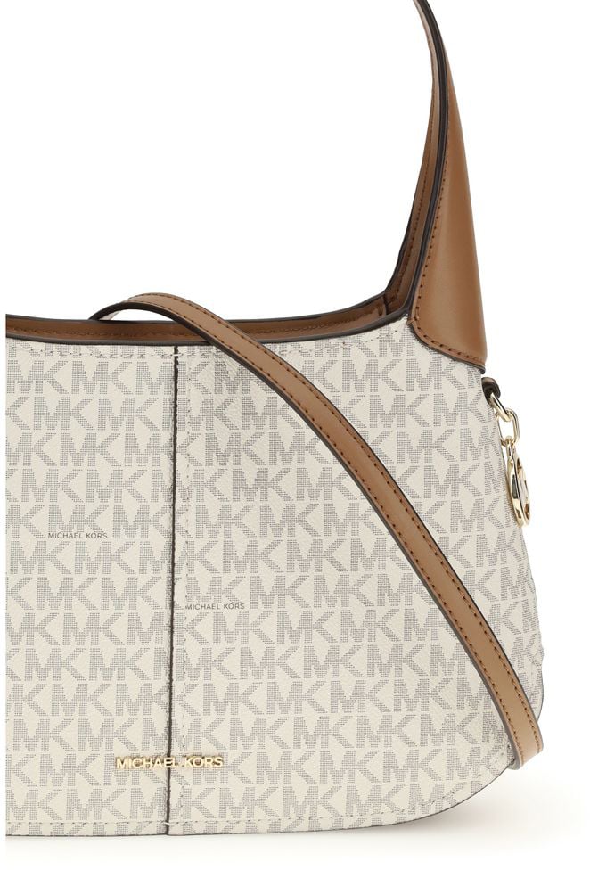 Michael Kors Beige Cotton Shoulder Bag Beige