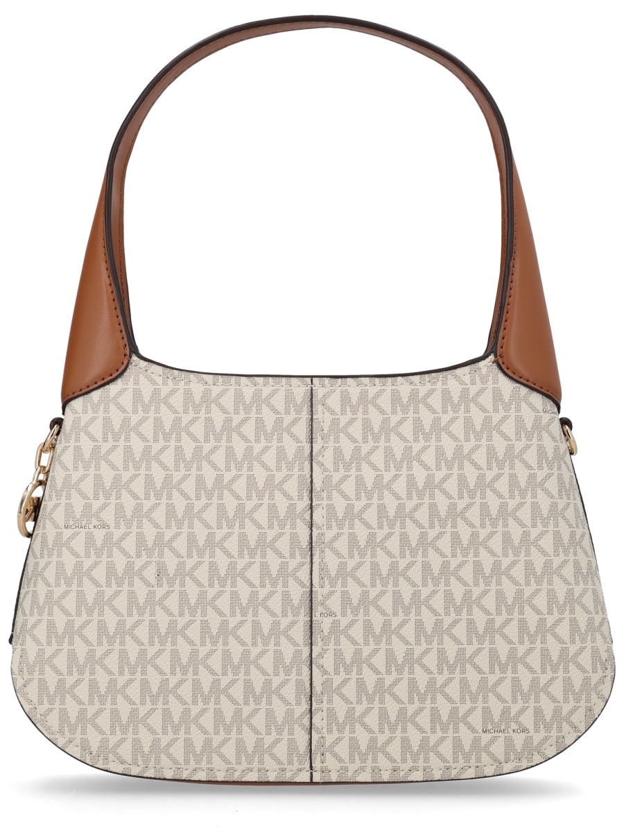 Michael Kors Small Alice Monogram Leather Shoulder Bag Grijs