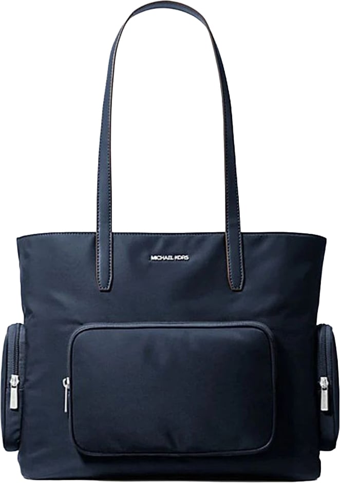 Michael Kors Blue Nylon Tote Bag Blauw