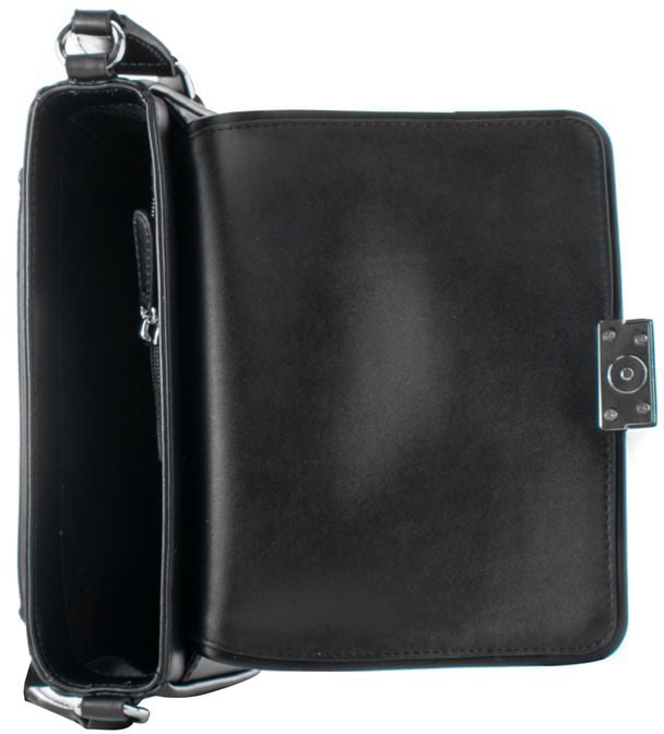 Michael Kors Black Leather Shoulder Bag Zwart