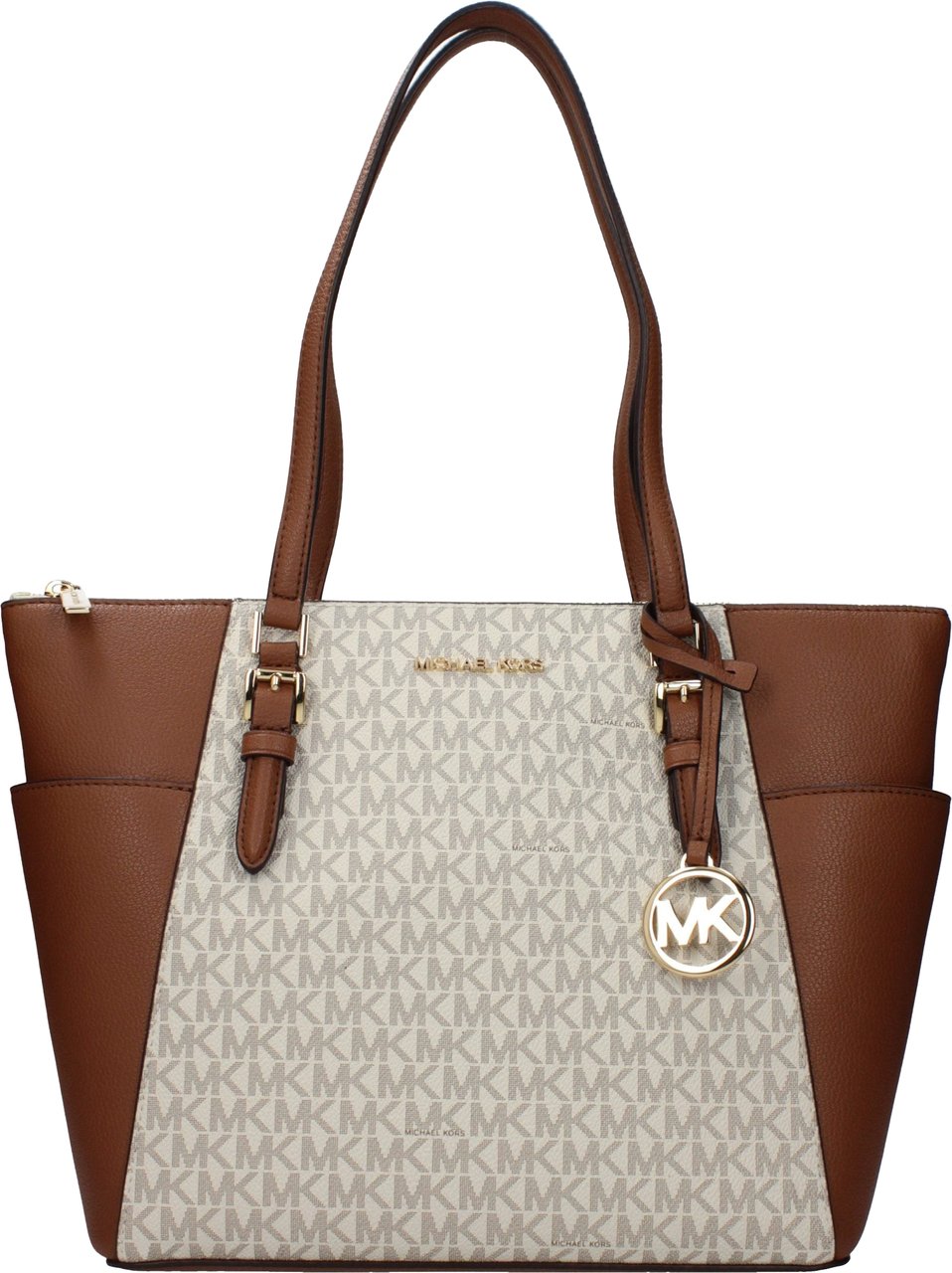 Michael Kors Beige Leather Shoulder Bag Beige