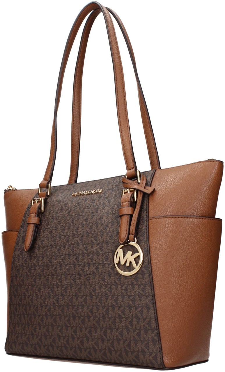 Michael Kors Brown Leather Shoulder Bag Bruin