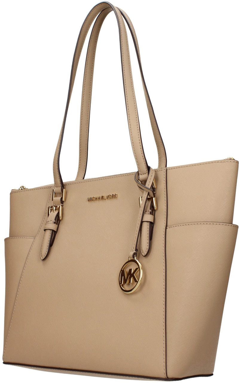 Michael Kors Beige Leather Shoulder Bag Beige