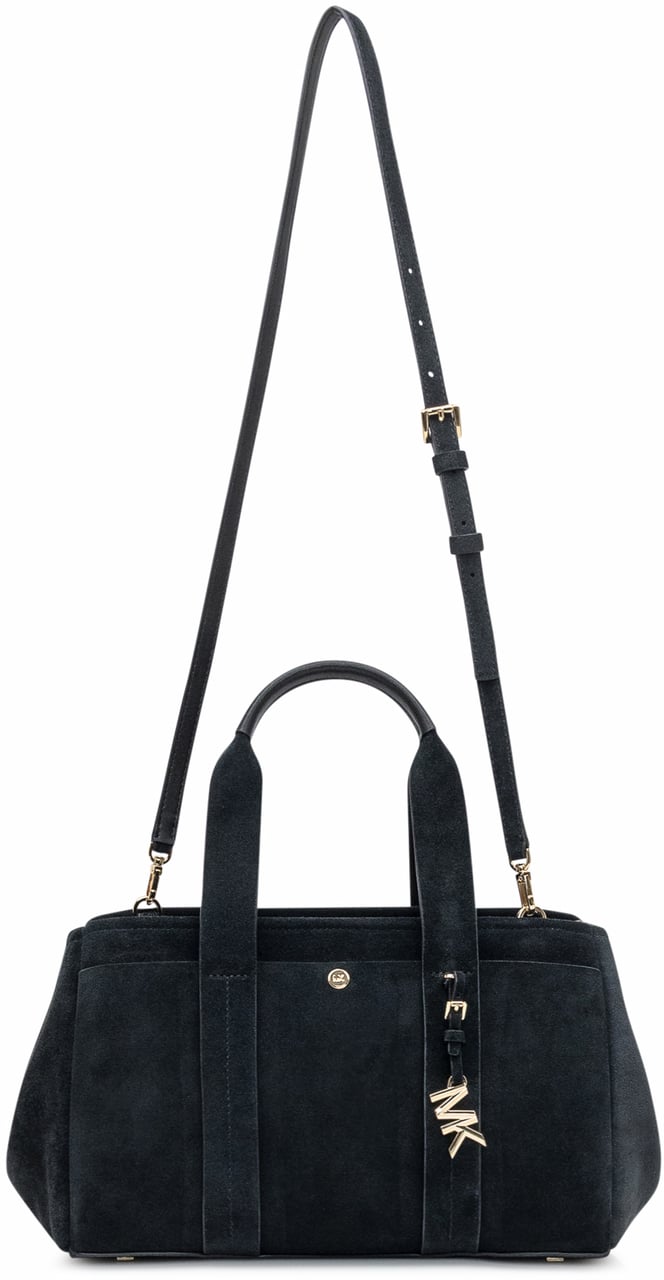 Michael Kors Michael Kors Borsa SM EW Satchel in Suede Zwart