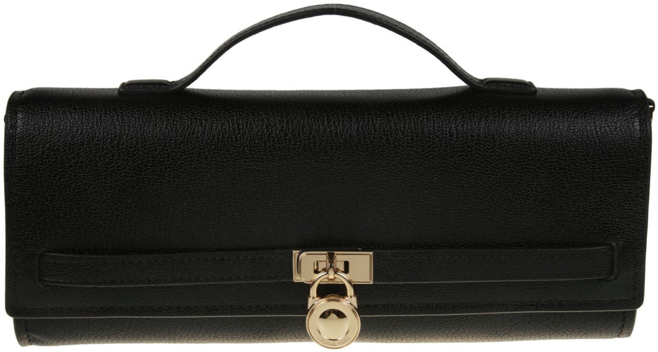 Michael Kors Medium Hamilton Moderne Clutch Bag Black Zwart