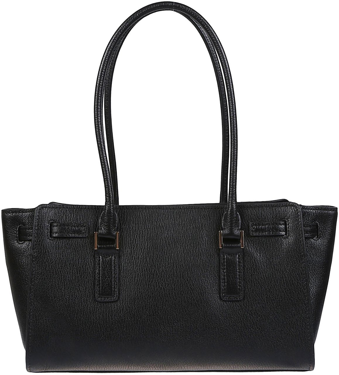 Michael Kors Small Hamilton Moderne Shoulder Tote Bag Black Zwart