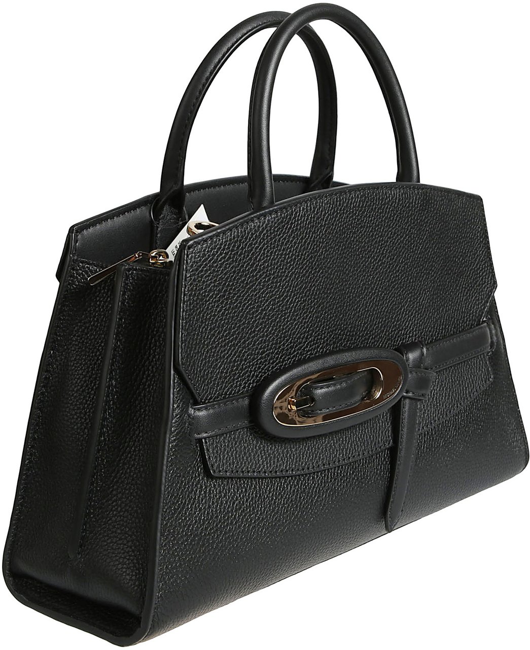 Michael Kors Medium Cornelia Buckle Satchel Bag Black Zwart