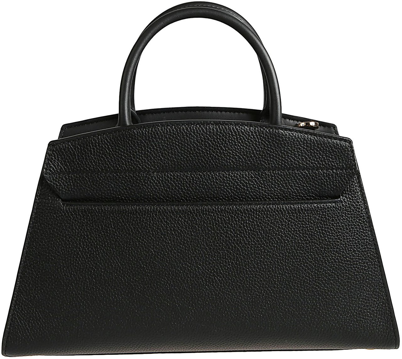 Michael Kors Medium Cornelia Buckle Satchel Bag Black Zwart