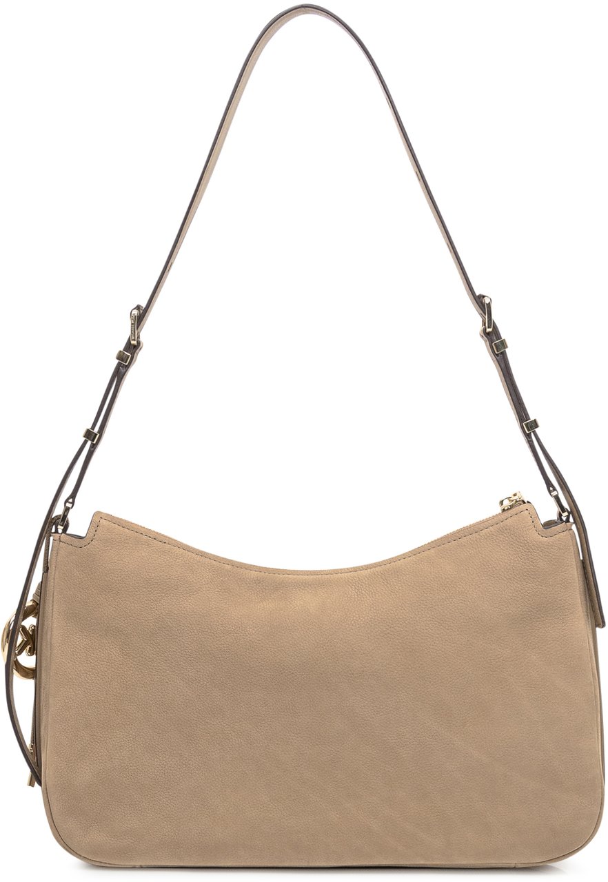 Michael Kors Michael Kors Borsa MD TZ Hobo in Suede Beige