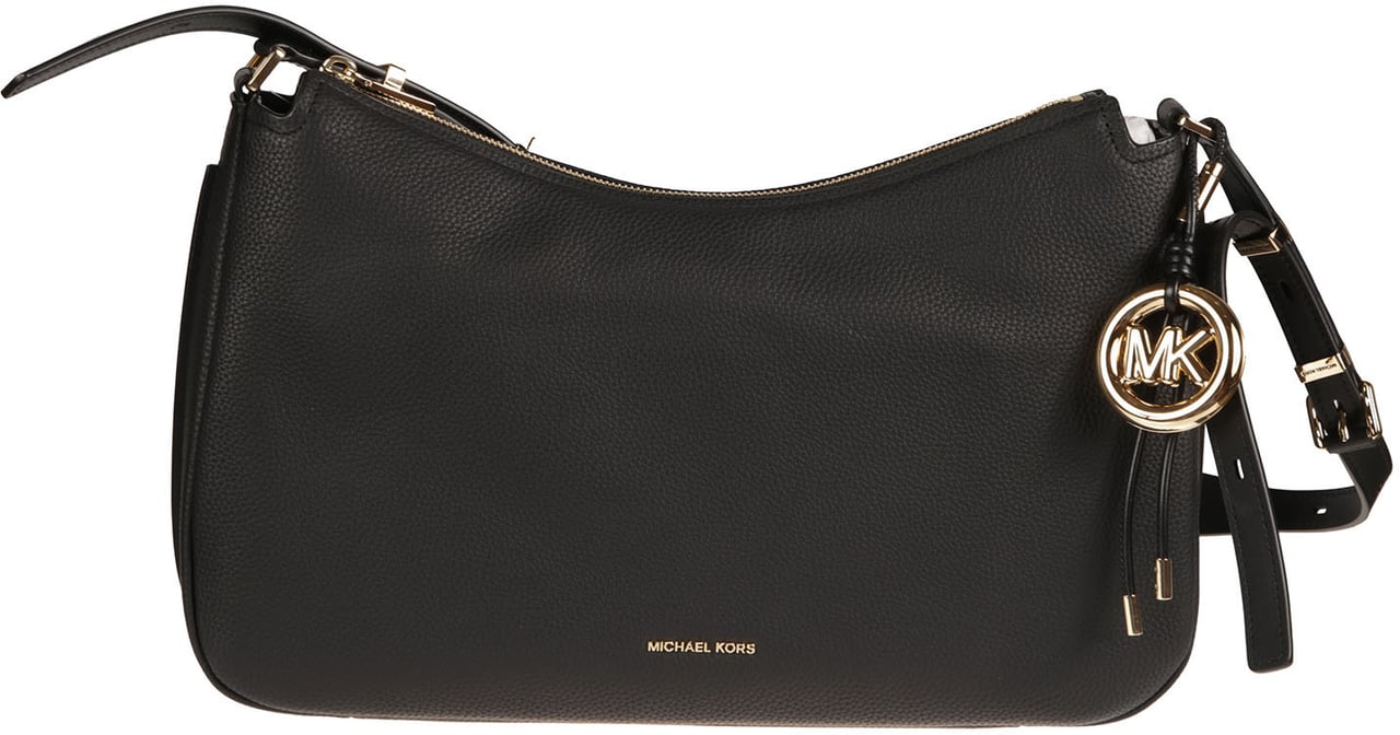 Michael Kors Medium Nalita Convertible Shoulder Bag Black Zwart