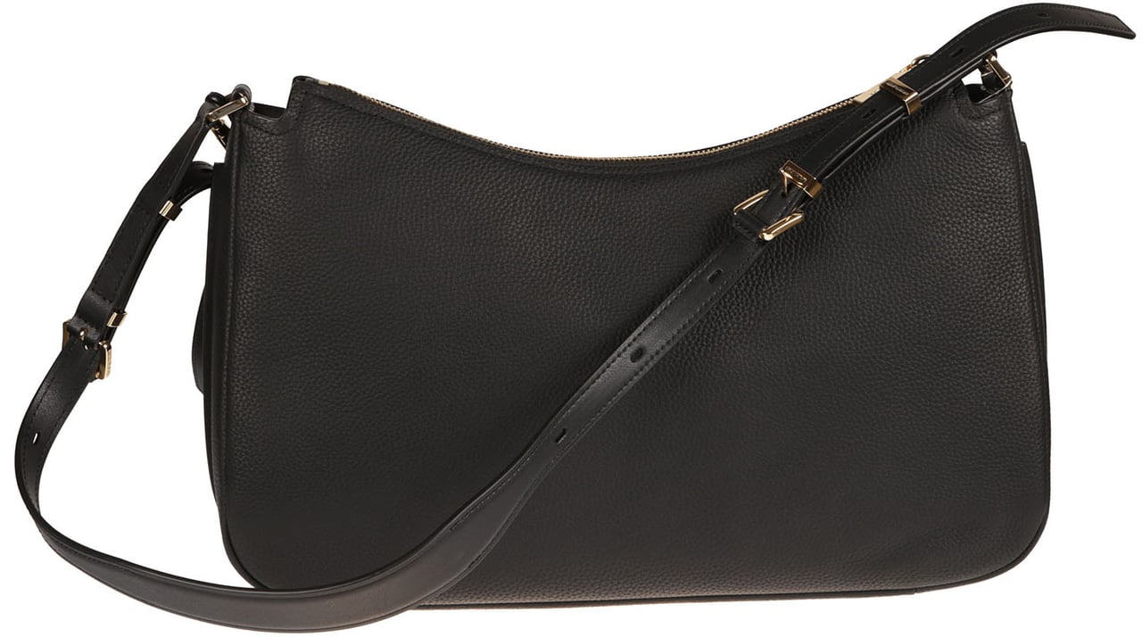 Michael Kors Medium Nalita Convertible Shoulder Bag Black Zwart