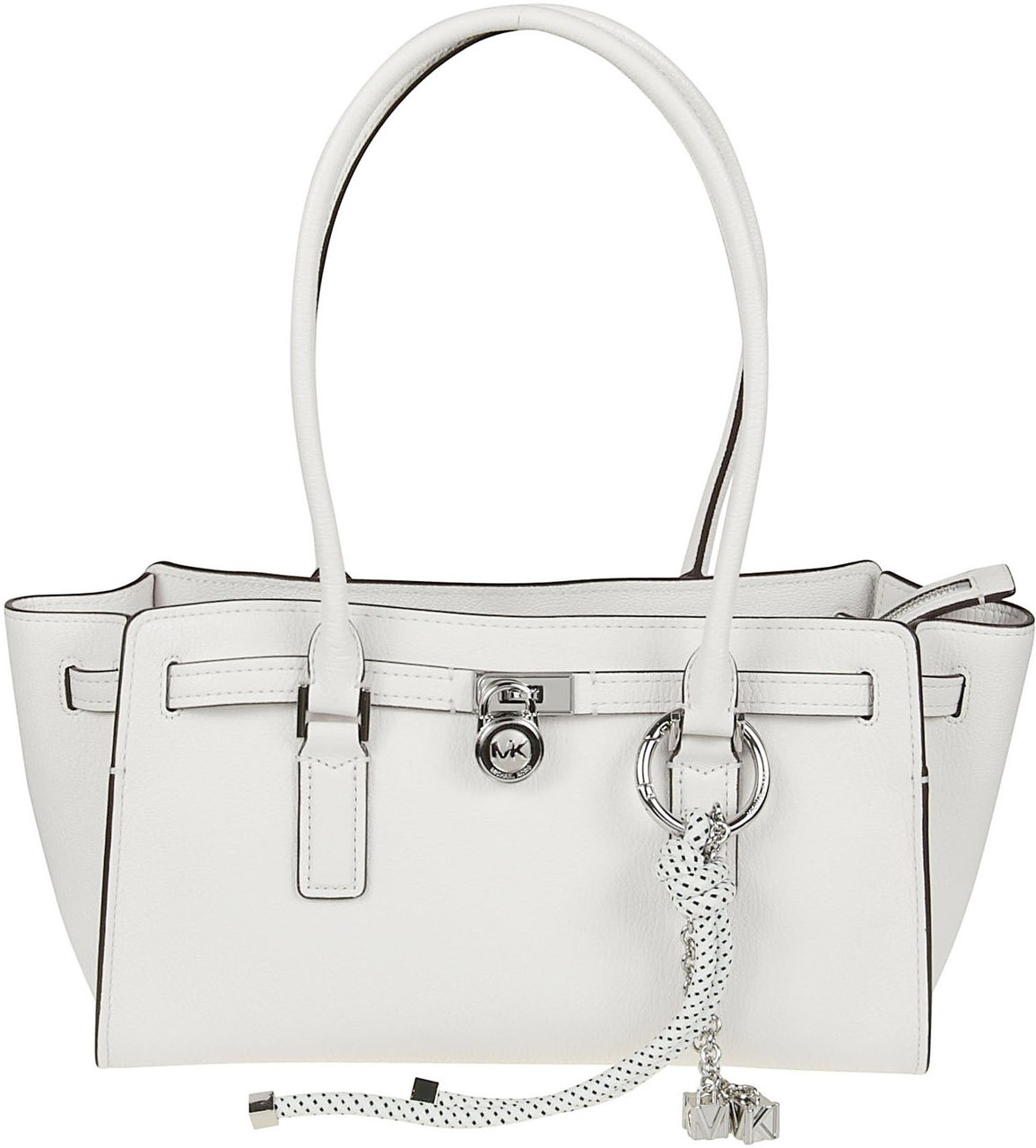 Michael Kors Small Hamilton Moderne Shoulder Bag White Wit