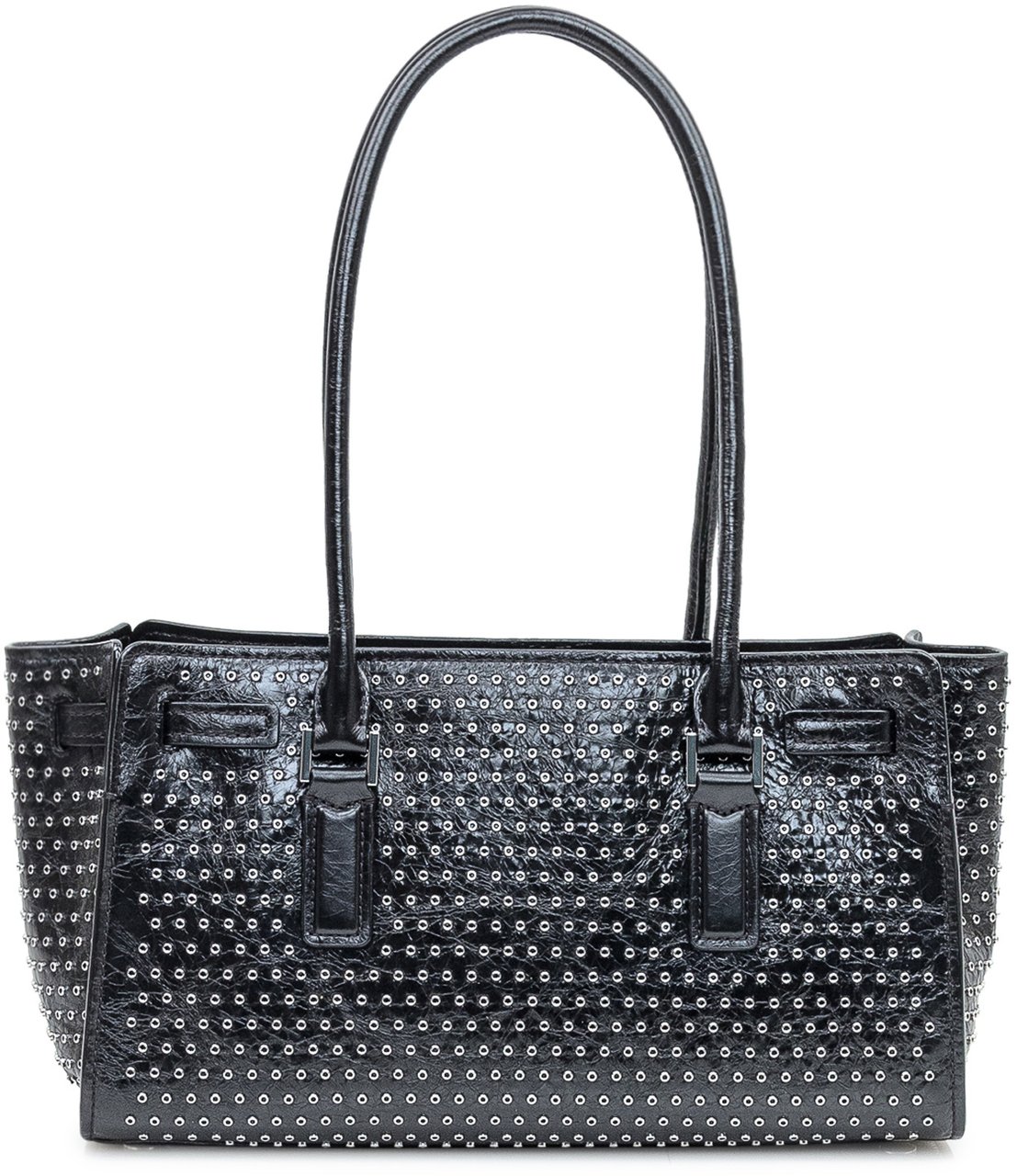 Michael Kors Borsa Michael Kors Shoulder Tote con Borchie Zwart
