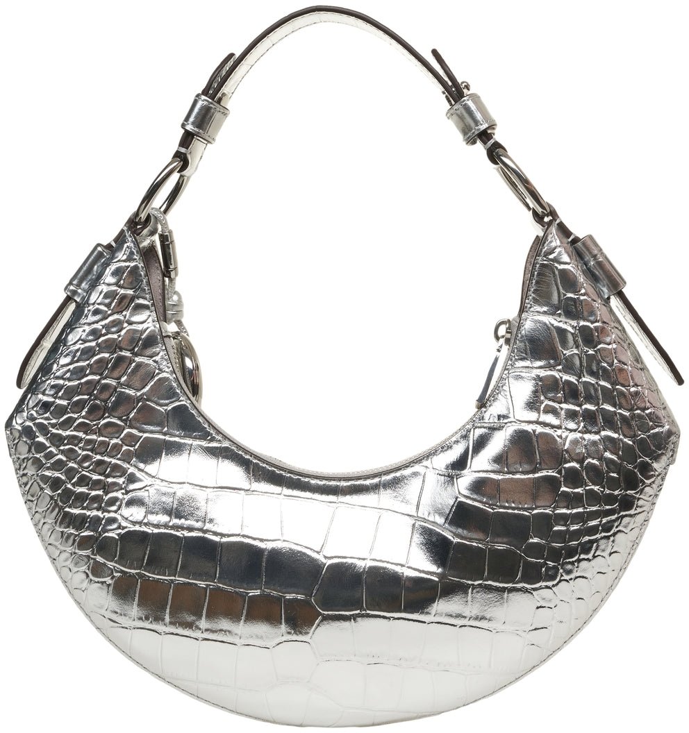 Michael Kors Handbag in croco effect Zilver