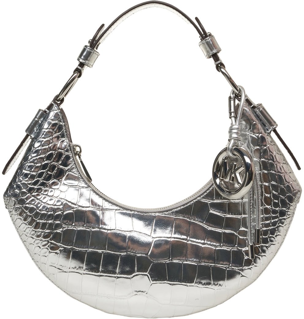 Michael Kors Handbag in croco effect Zilver