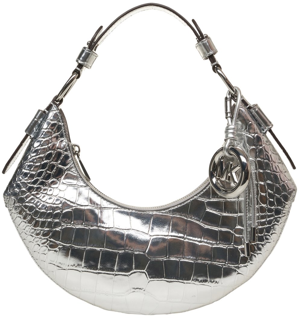 Michael Kors Borsa a mano effetto crocco Zilver