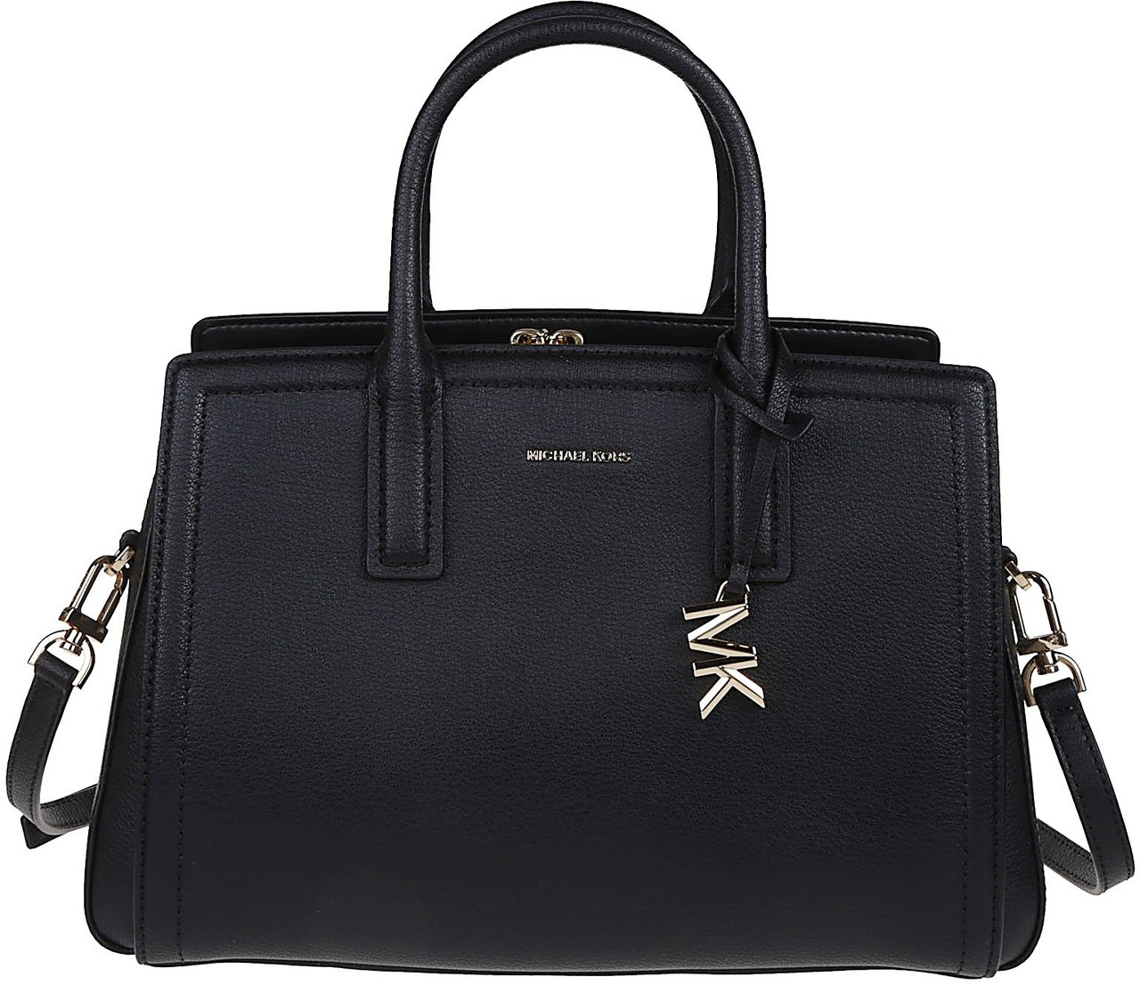 Michael Kors Medium Laila Satchel Bag Black Zwart
