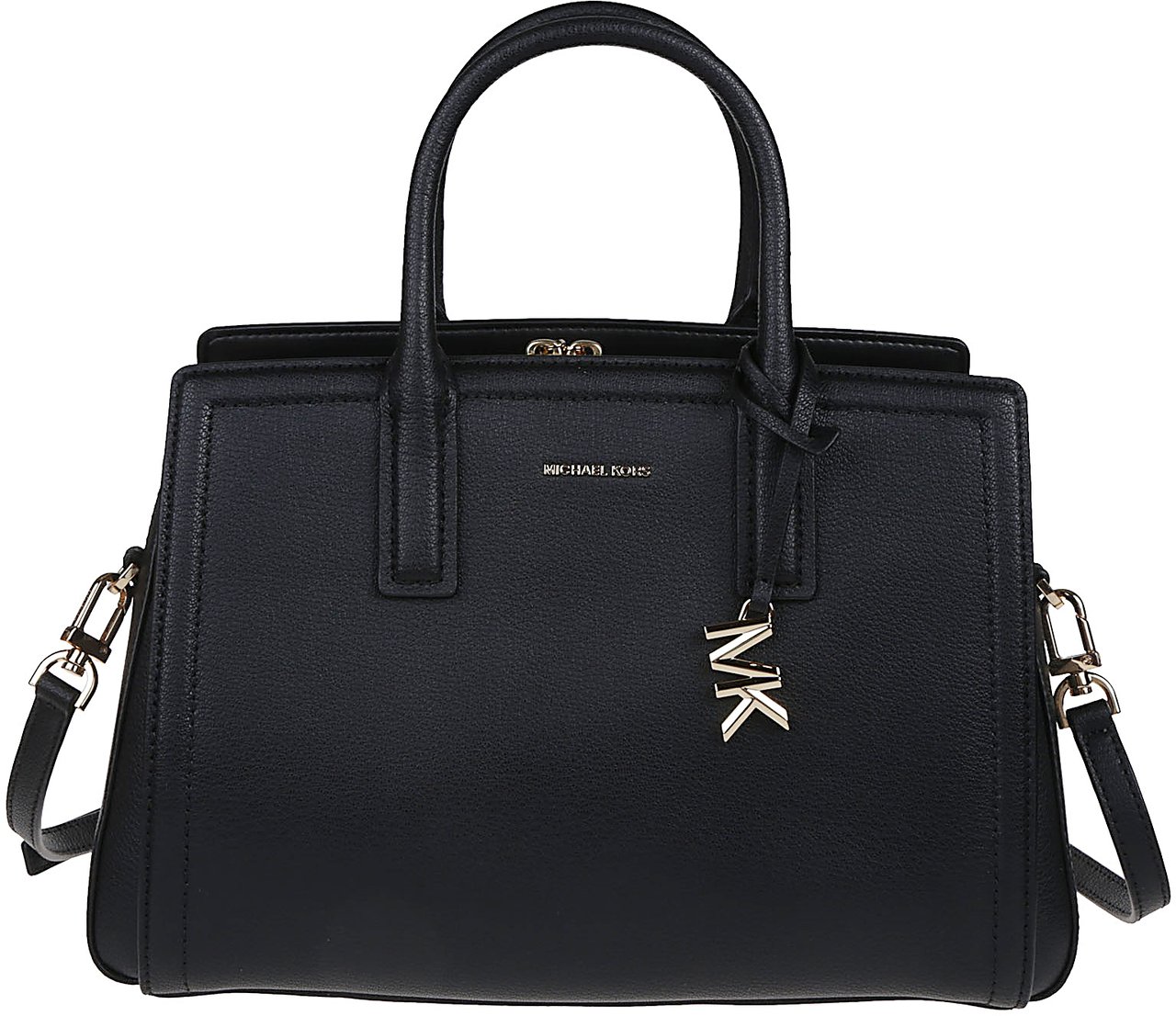 Michael Kors Medium Laila Satchel Bag Black Zwart