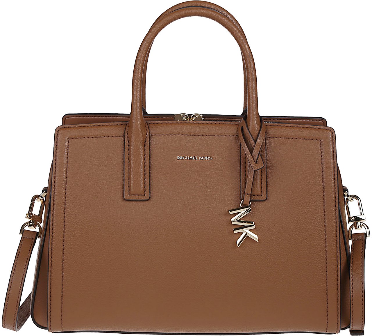 Michael Kors Medium Laila Satchel Bag Brown Bruin