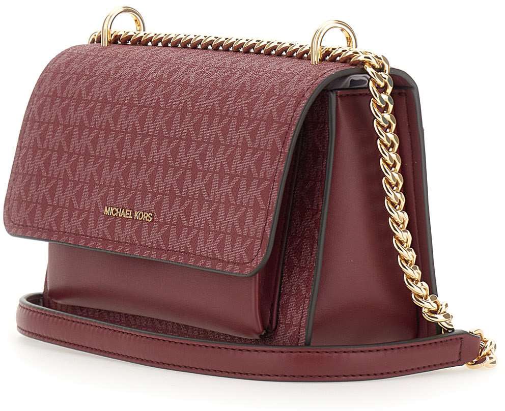 Michael Kors Claire Lg Shoulder Mulberry Beige