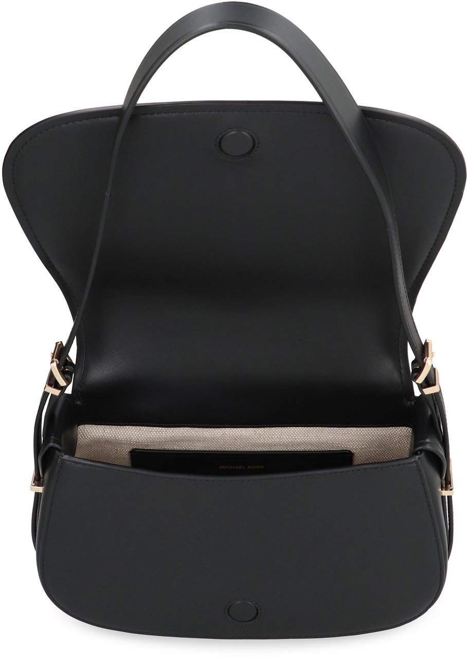 Michael Kors Lydia Leather crossbody bag Zwart