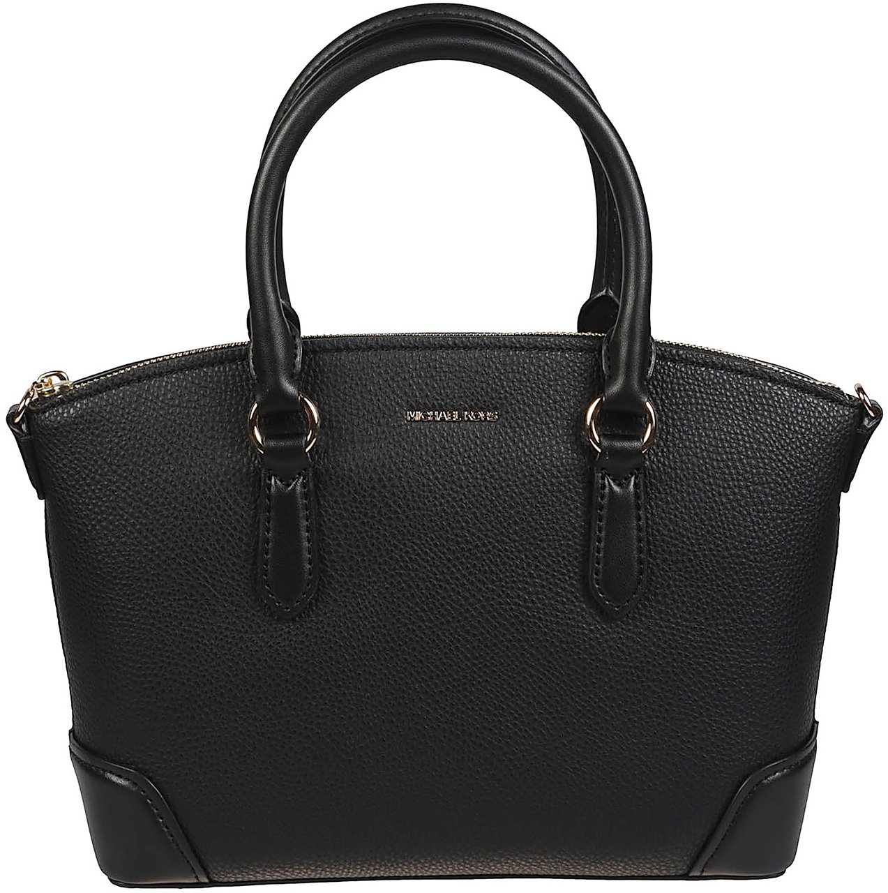 Michael Kors Medium Murphy Dome Satchel Bag Black Zwart