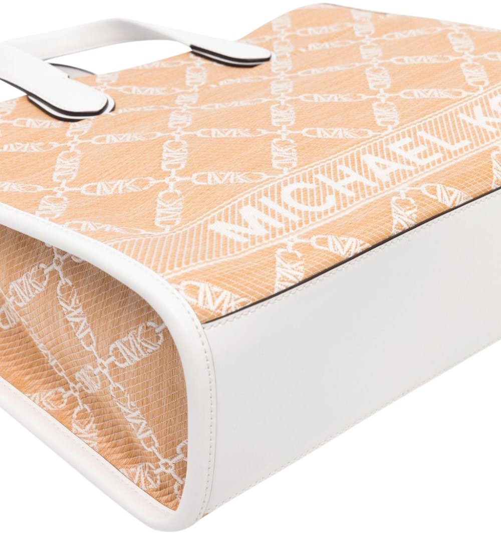 Michael Kors Gigi Tote Bag Nat/Opticwht Wit