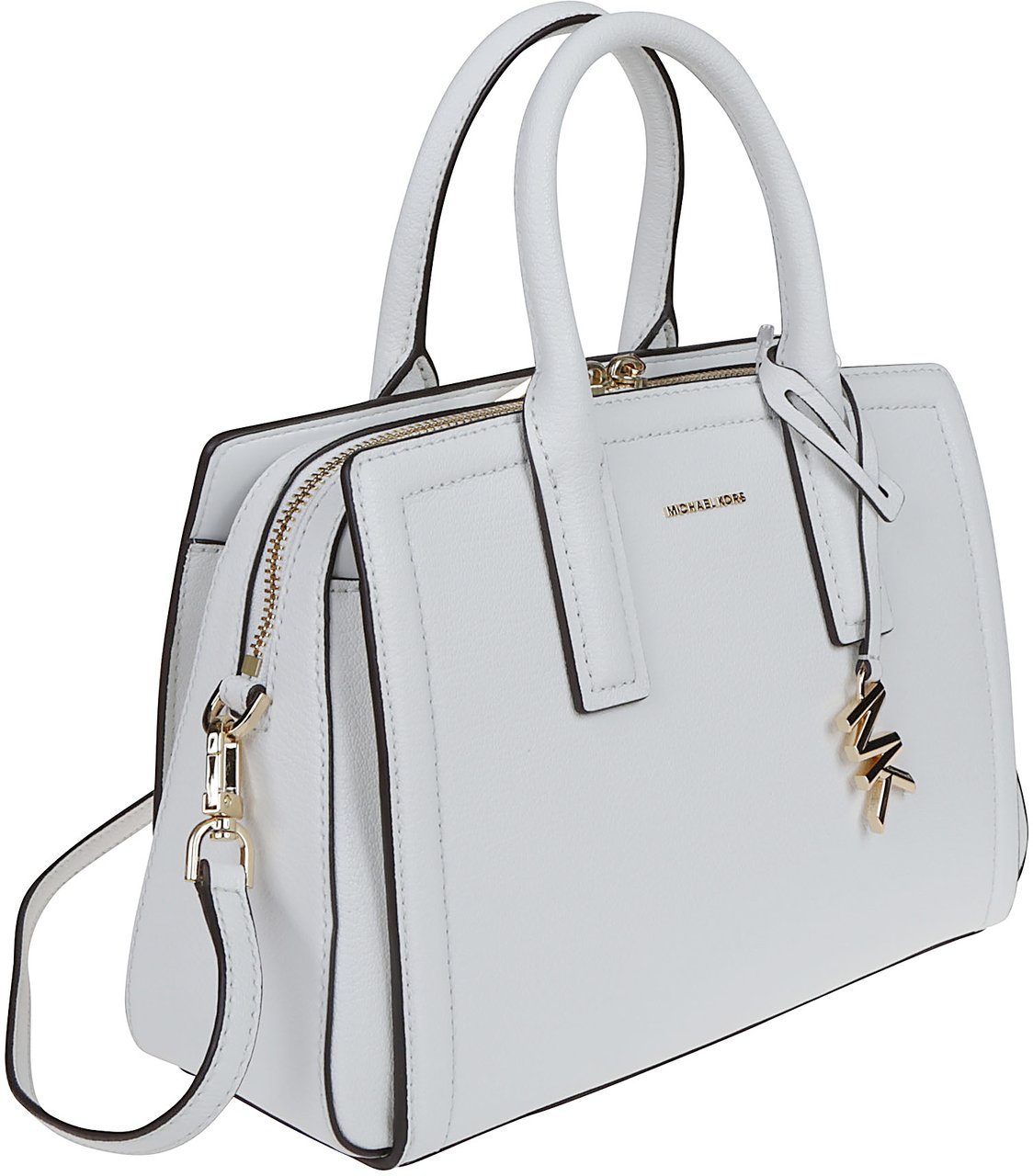 Michael Kors Small Laila Satchel Bag White Wit