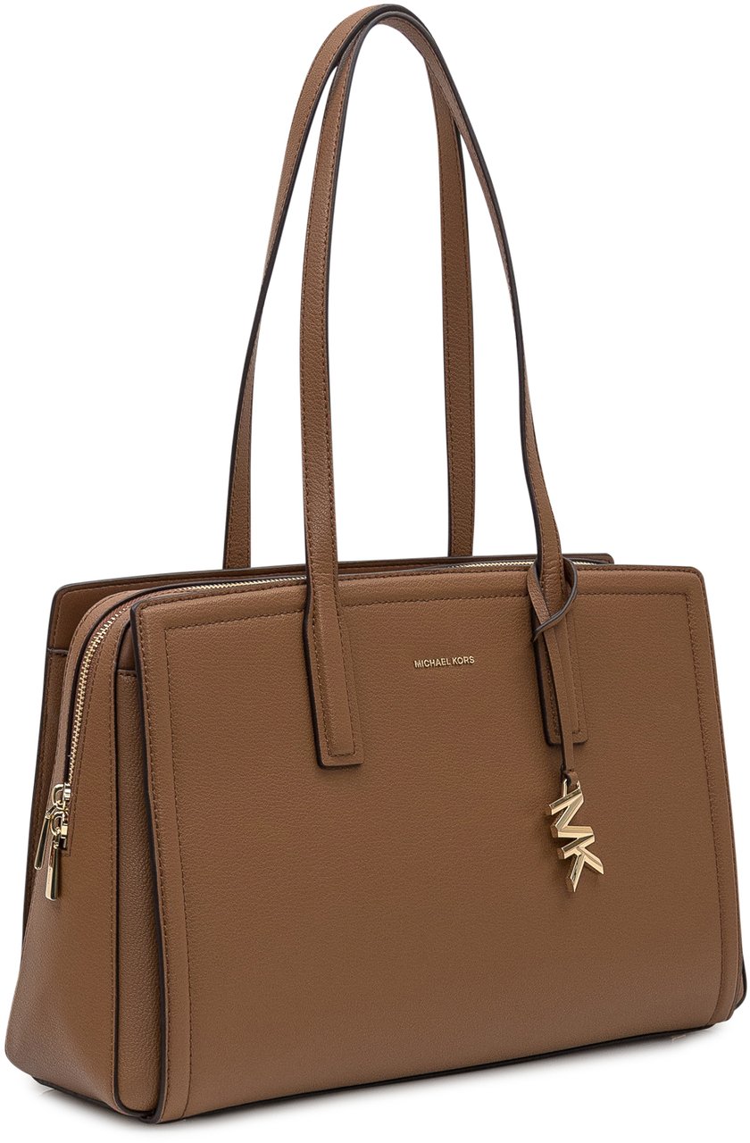 Michael Kors Michael Kors Borsa Shopping Media in Pelle Marrone Bruin