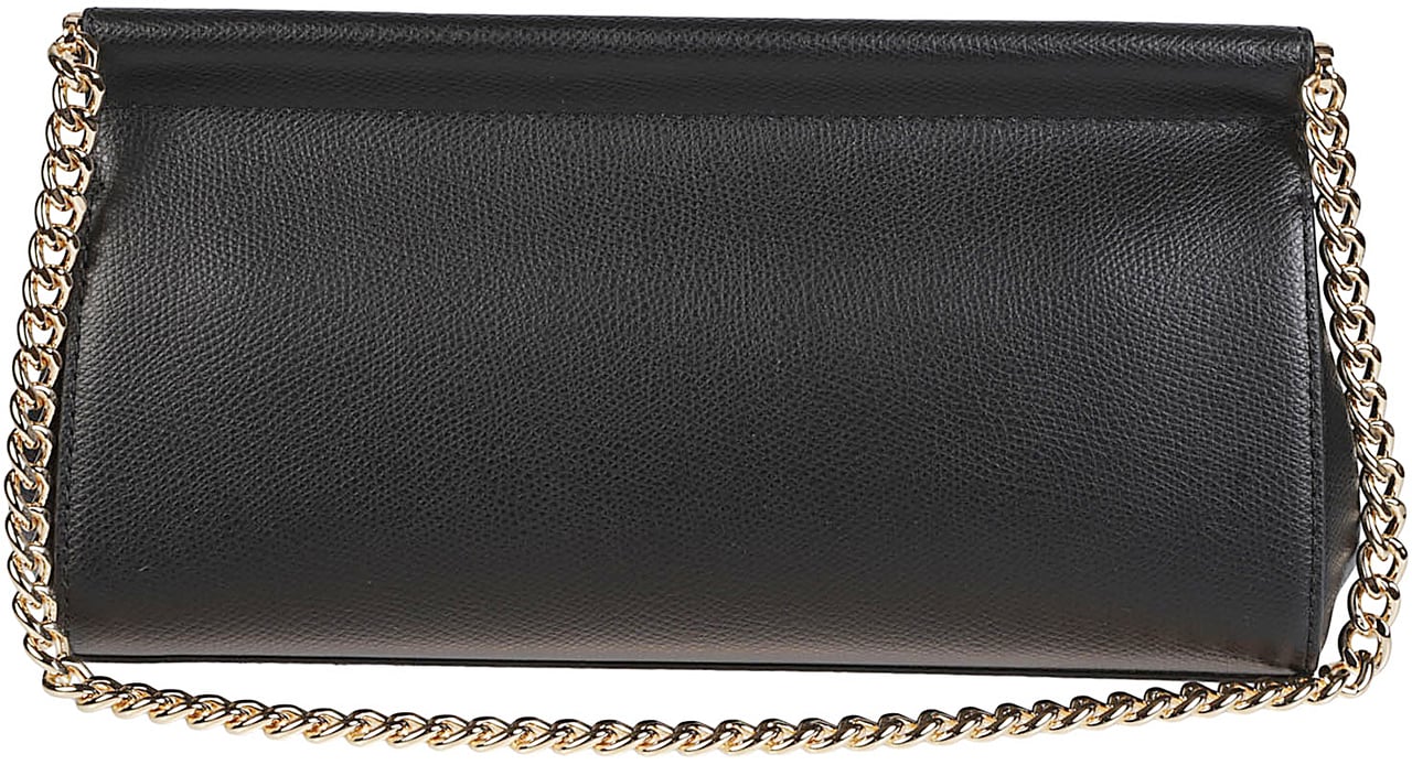 Michael Kors Medium Carmine Clutch Bag Black Zwart