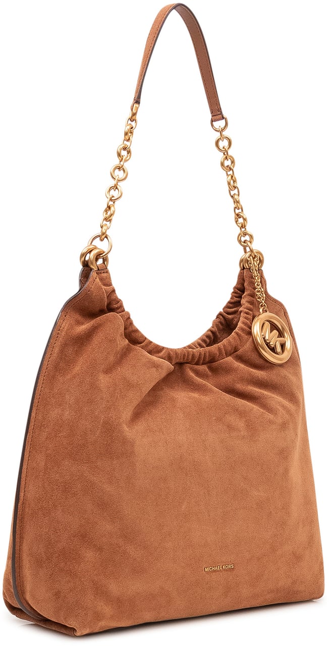 Michael Kors Borsa a Spalla con Catena e Coulisse Beige