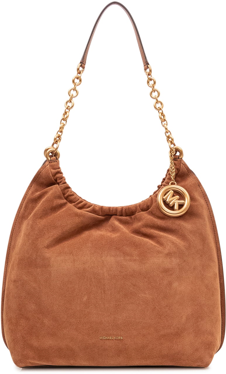 Michael Kors Borsa a Spalla con Catena e Coulisse Beige