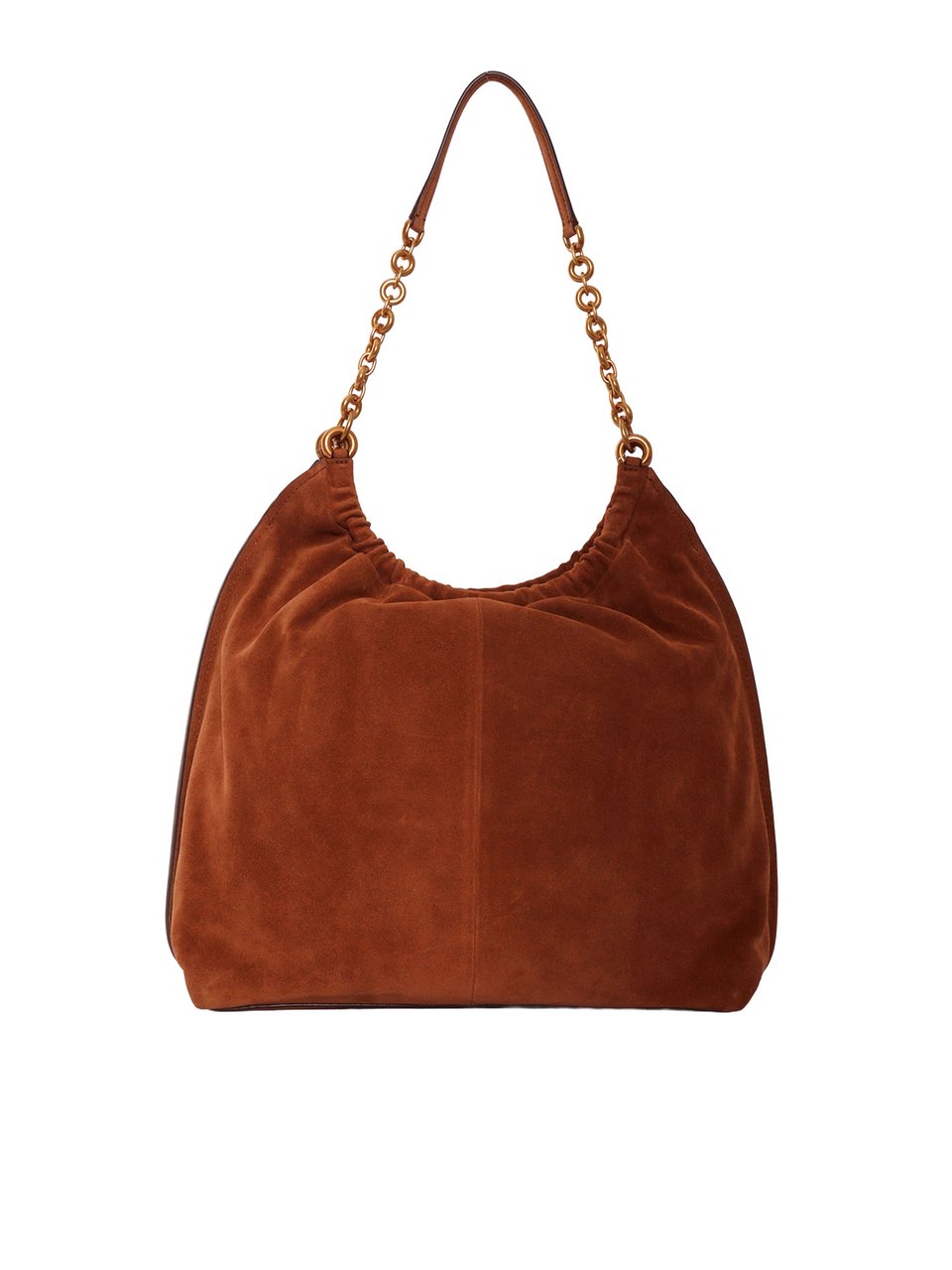 Michael Kors Calf Leather Cinch Messenger Bag Bruin