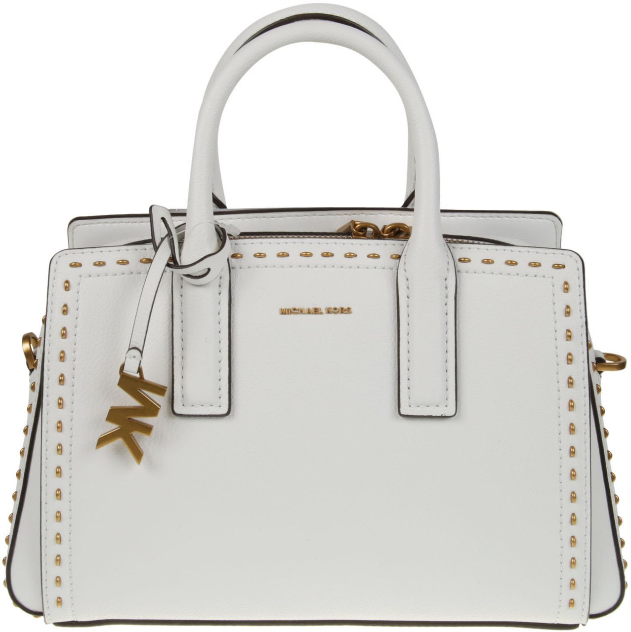 Michael Kors Small Laila Satchel Bag White Wit