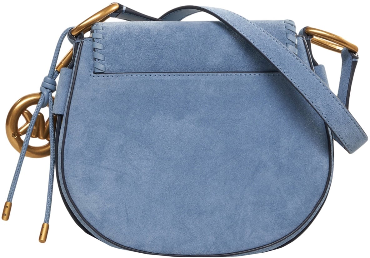 Michael Kors Suede shoulder bag 'Josie' Blauw