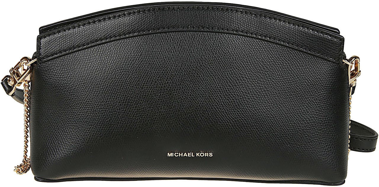 Michael Kors Small Athena Cross Body Clutch Bag Black Zwart