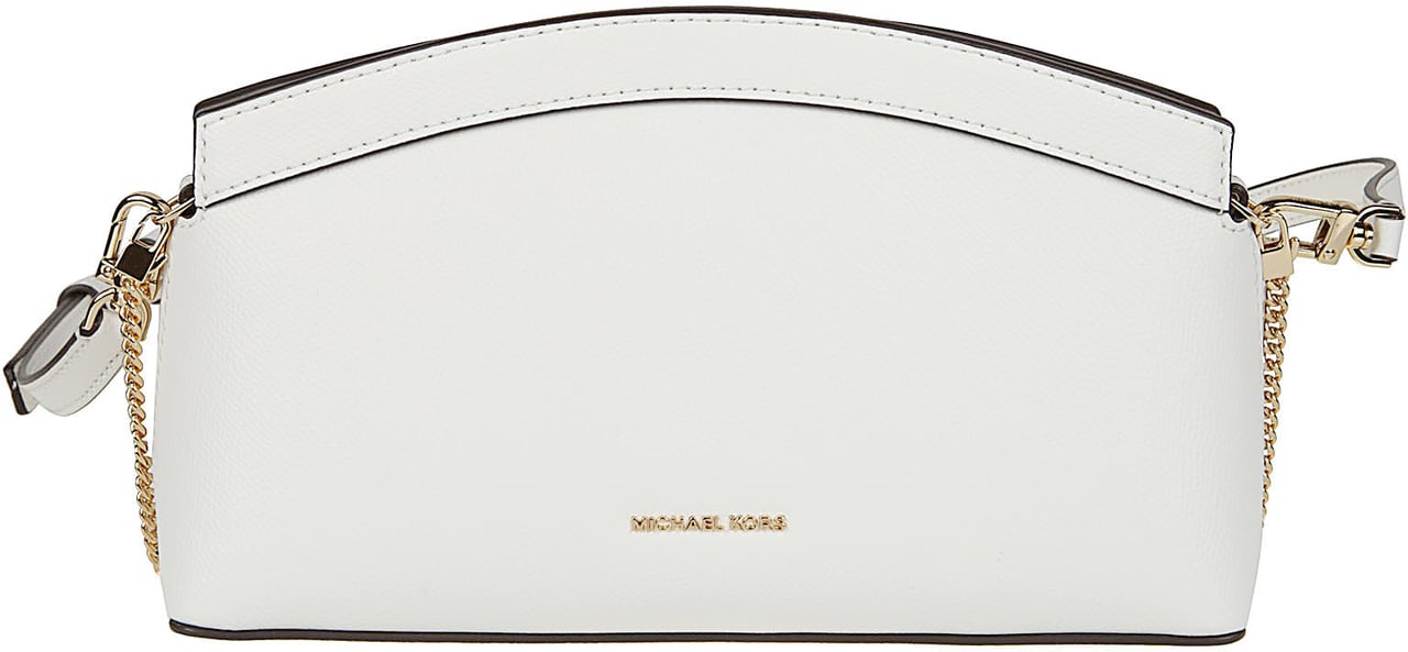 Michael Kors Small Athena Cross Body Clutch Bag White Wit