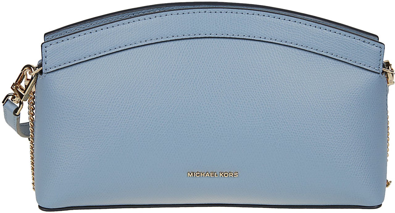 Michael Kors Small Athena Cross Body Clutch Bag Blue Blauw