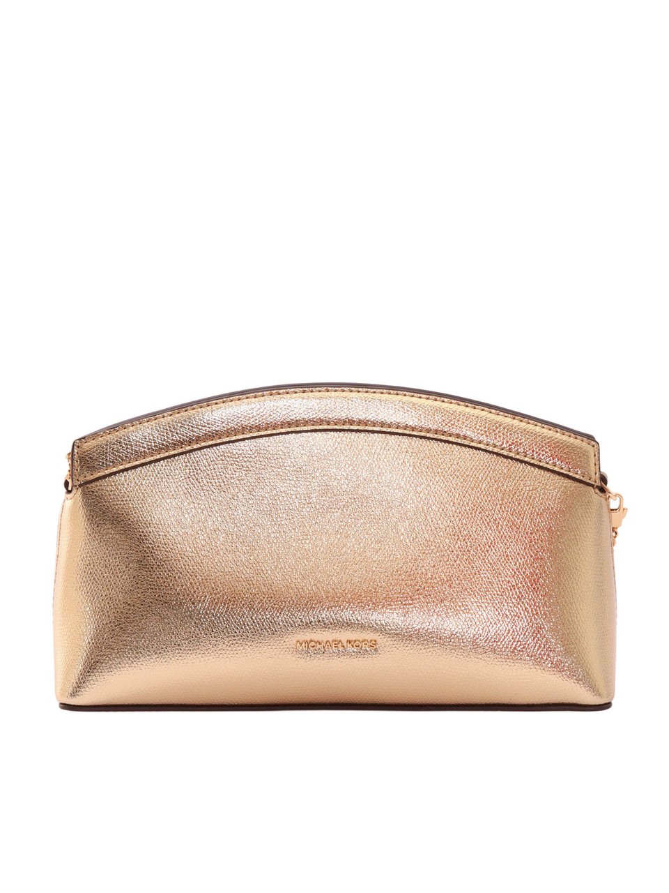 Michael Kors Dome Leather Adjustable Clutch Neutraal