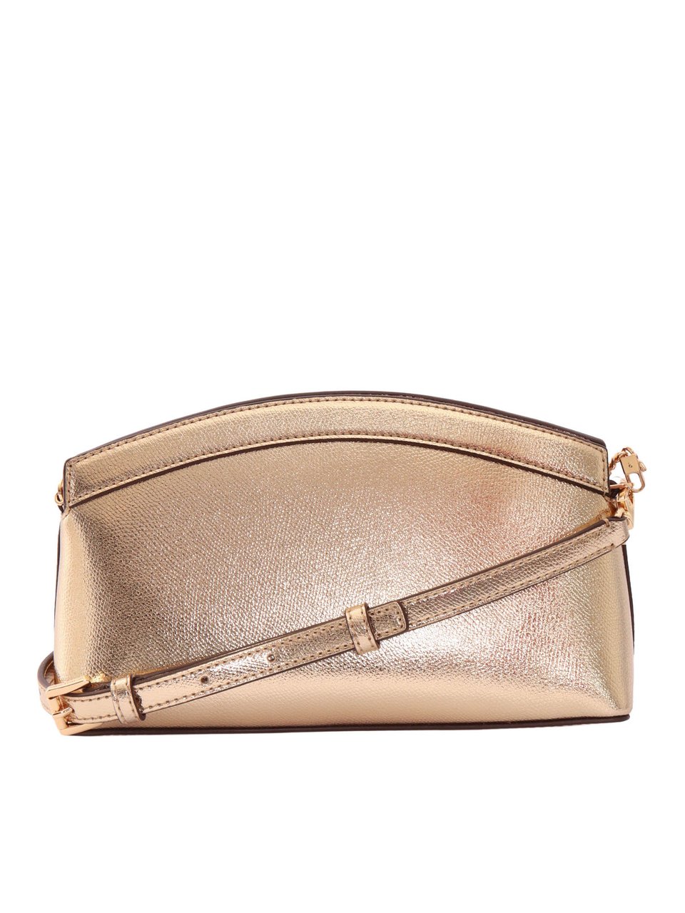 Michael Kors Dome Leather Adjustable Clutch Neutraal