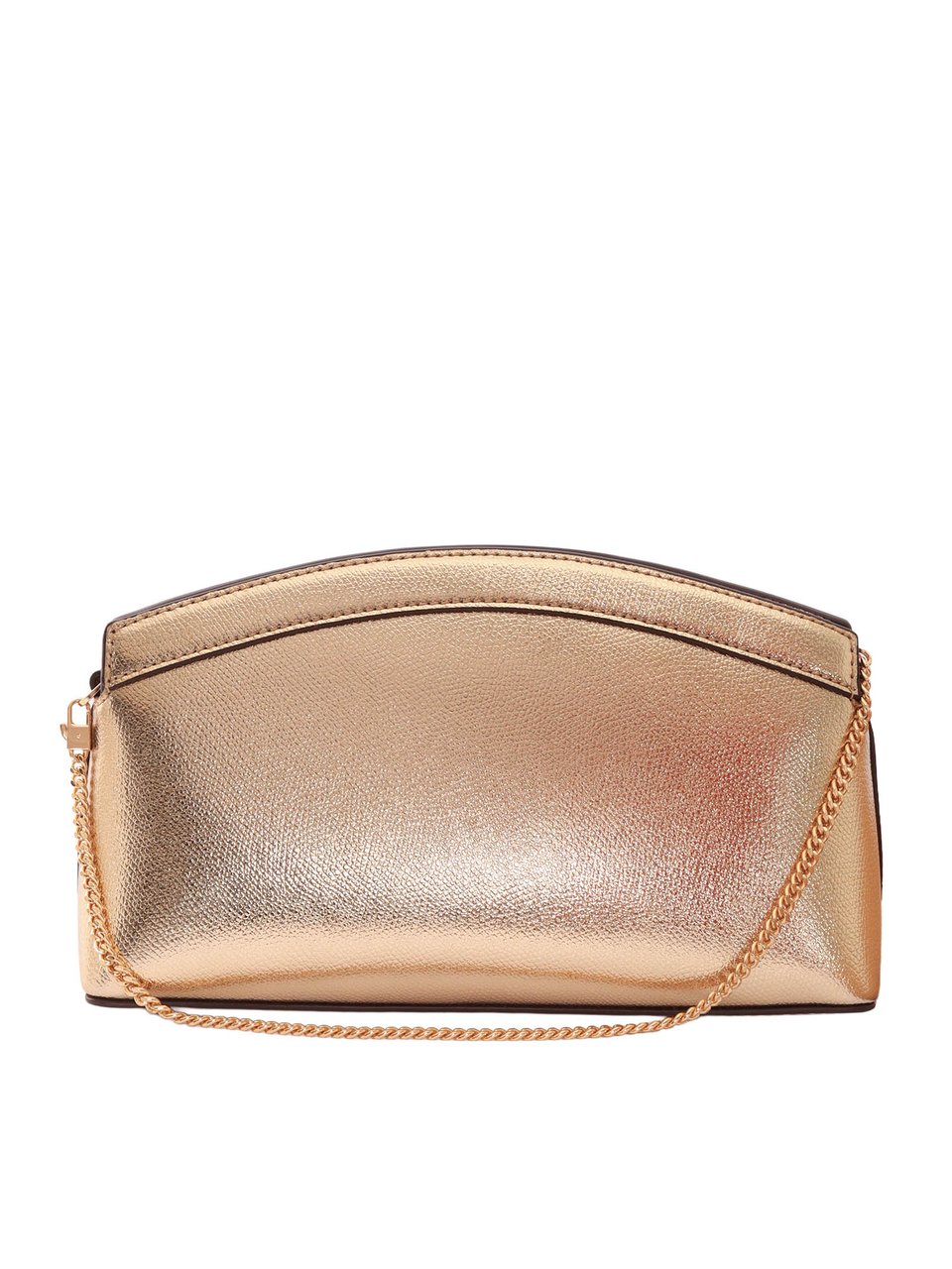 Michael Kors Dome Leather Adjustable Clutch Neutraal