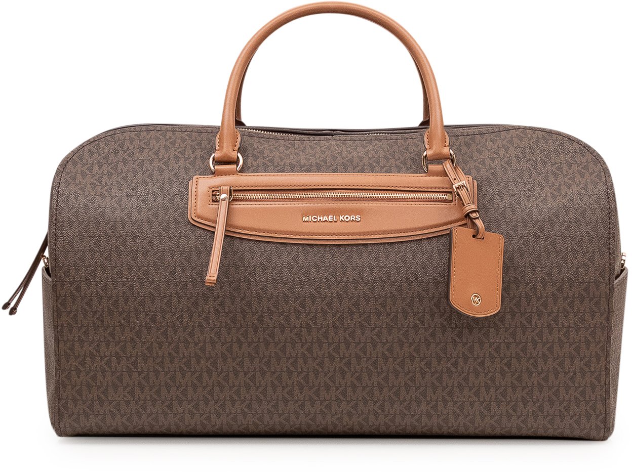 Michael Kors Borsa da Viaggio con Manici e Zip Bruin