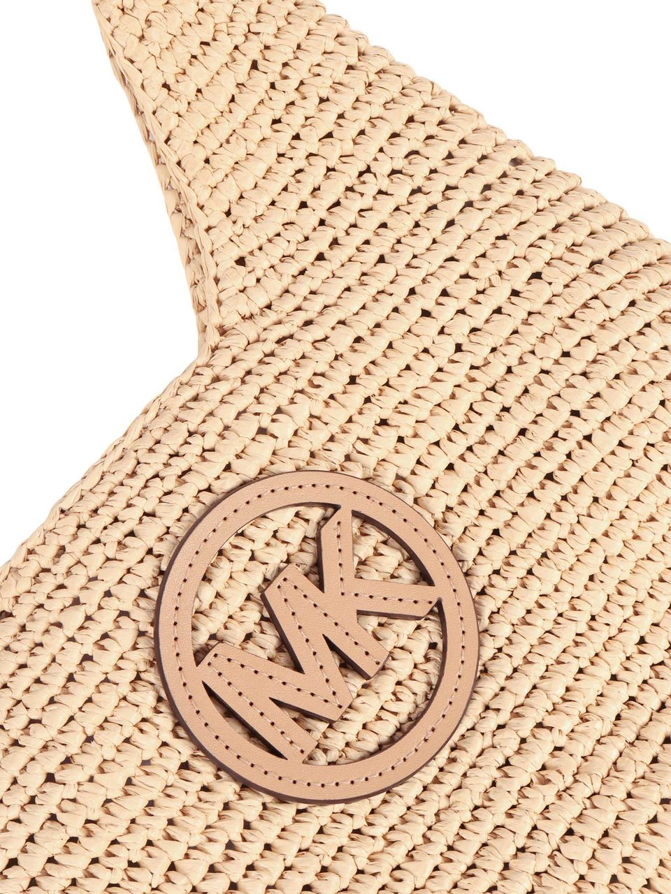 Michael Kors Small Woven Polypropylene Hobo Bag Neutraal