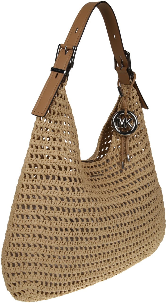 Michael Kors Large Hobo Shoulder Bag Nude Beige