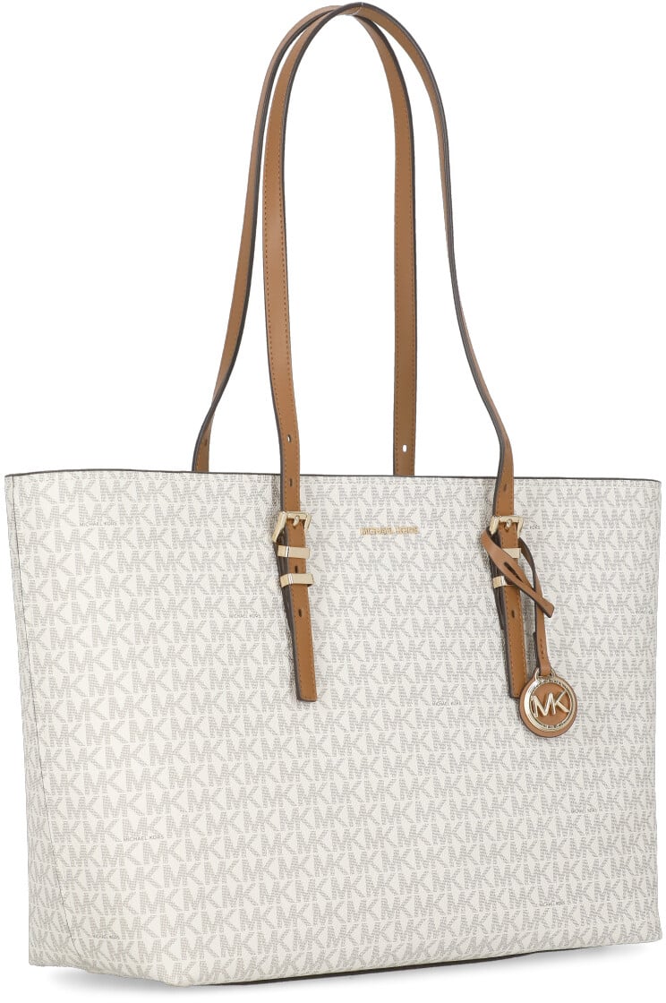 Michael Kors Quinn Lg Ew Tz Tote Vanilla/Acrn Wit