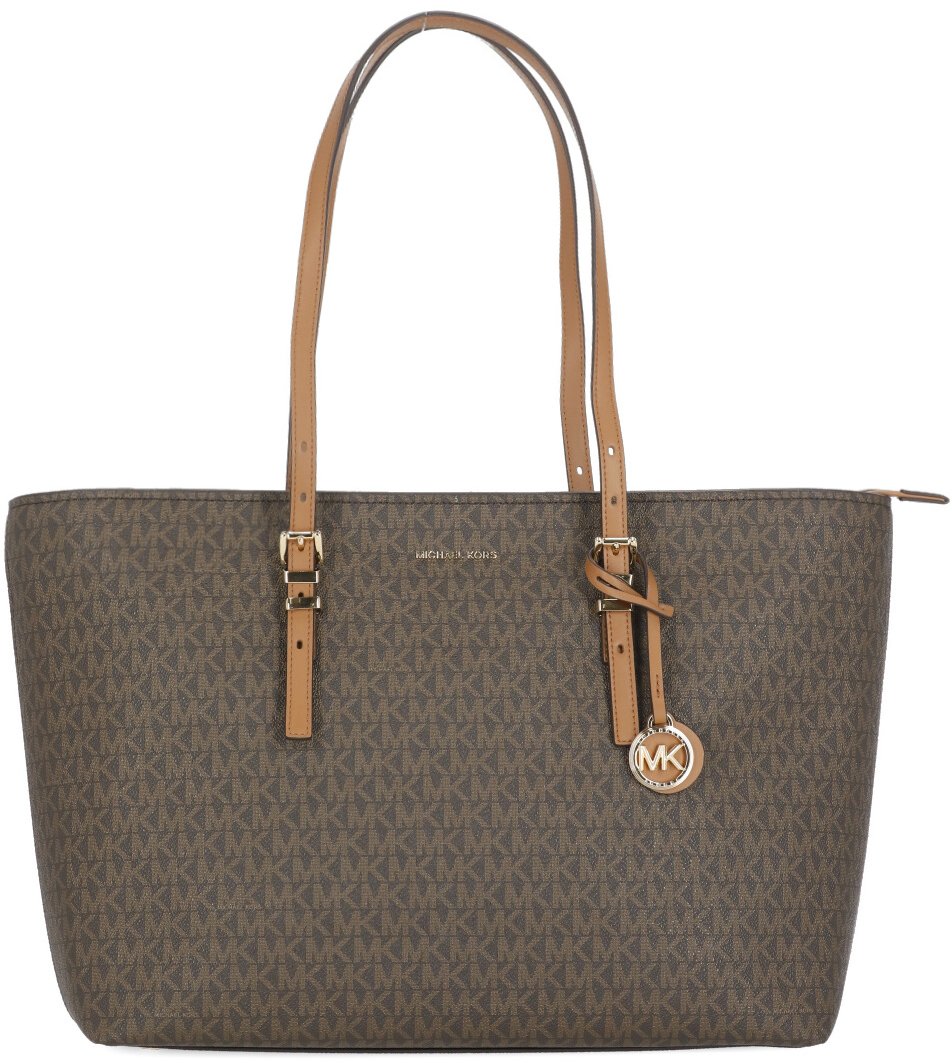Michael Kors Quinn Lg Ew Tz Tote Brn/Acorn Bruin