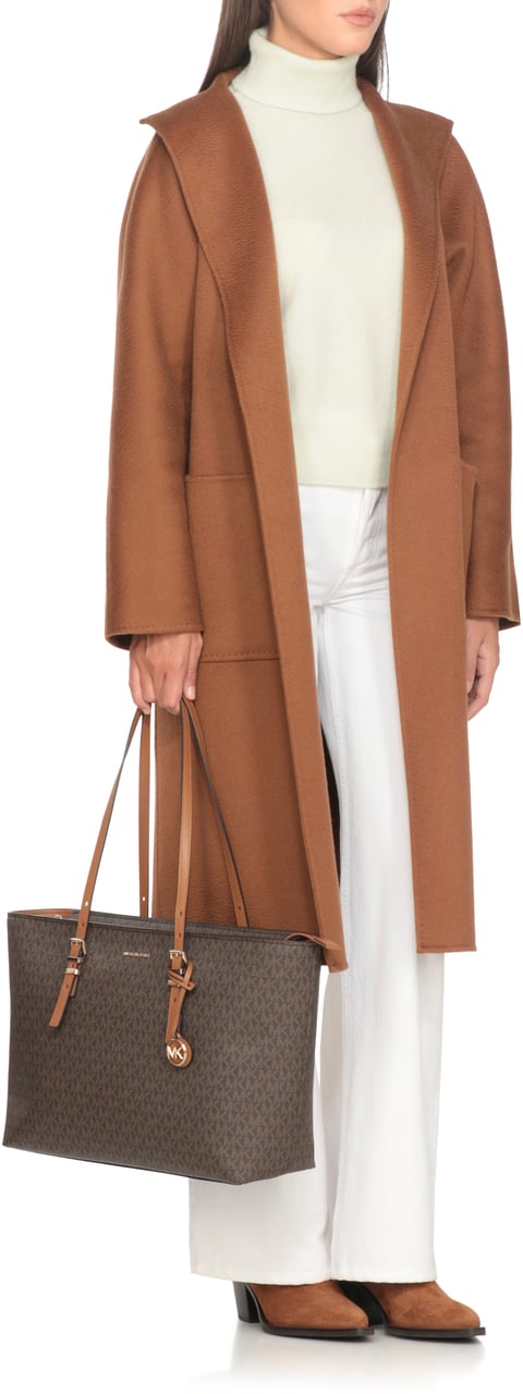 Michael Kors Quinn Lg Ew Tz Tote Brn/Acorn Bruin